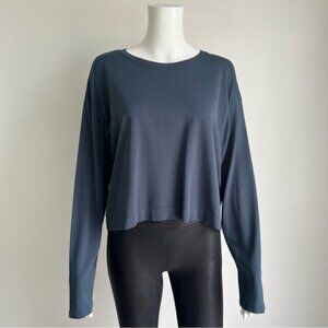 A By Avocado Seamless Crop Long Sleeve Active Shirt - L